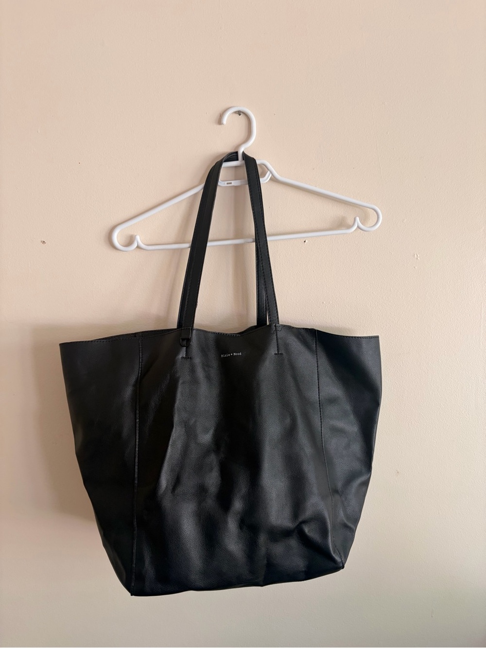Pixie Mood Black Leather Tote